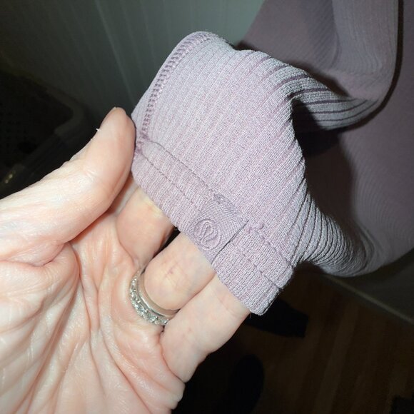NWT Lululemon Ribbed Softstreme Slim-Fit Dress Size 14 in Lavender Lux - Picture 6 of 6